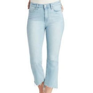 NWOT Sam Edelman stiletto high rise cropped boot light wash jean